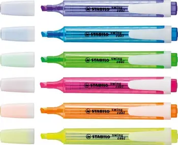 Marker nënvizues Stabilo Swing Cool, blu