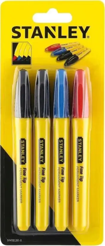 Marker i përhershëm Stanley Blue Fine Tip, set 2 copë, blu