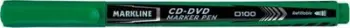 Marker për CD DVD Linc Markline LINBP MD100GR, majë e hollë, i gjelbër