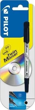 Marker për CD DVD Pilot, majë e hollë, i zi - 1