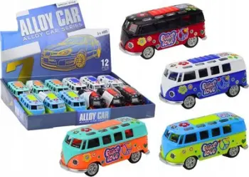 Autobus lodër LEAN Toys Camper Bus, shkallë 1:32, drita dhe tinguj, shumëngjyrësh