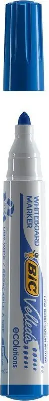 Marker për dërrasë të bardhë BIC Velleda Liquid Ink Tank, majë e rrumbullakët 2.2mm, blu