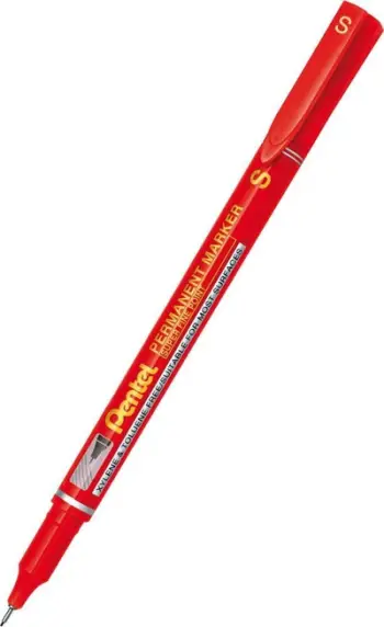 Marker permanent Pentel NFS 410, majë 0.4 mm, i kuq