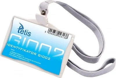 Badge me varëse Tetis, 85x35 mm, transparent - 2