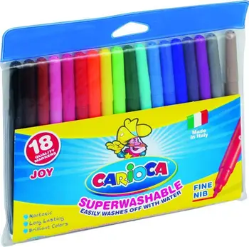 Markera me majë të hollë Herlitz Carioca Joy, set 18 ngjyra