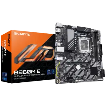 Pllakë amë GIGABYTE B860M E, DDR5 8800MHz, 2x M.2 PCIe 4.0, mATX