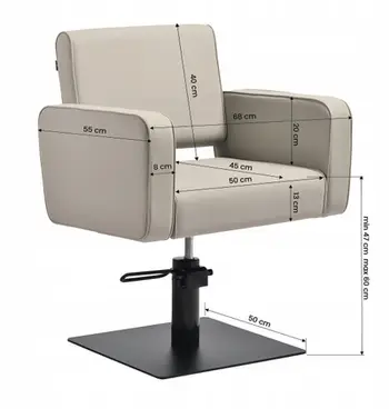 Karrige lavamani Melcap Virginia, ergonomike, bazë metalike, bezhë