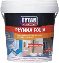 Masa hidroizoluese Tytan Liquid Foil Hydro, 1.2kg, për ambiente të brendshme dhe të jashtme, blu e bardhë