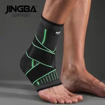 Shtrenguese per kyçin e këmbës, gri me detaje jeshile. JINGBA
