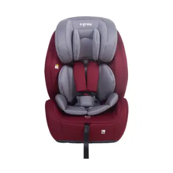 Sediolje makine U-grow R129 i Size, Isofix Top Tether, 76 150 cm, e kuqe gri