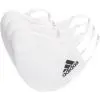 Maskë fytyre Adidas Performance, 3 copë, për meshkuj, e bardhë