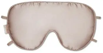 Maskë gjumi Philip B Silky Smooth, kadife, e larë në lavatriçe, ngjyrë shampanjë