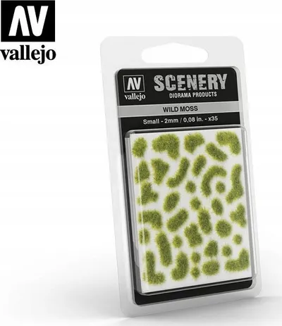 Barishte dekorative Vallejo Wild Moss Tuft Small, 2mm, jeshile - 1