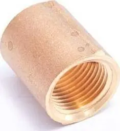 Bashkues bronzi 3/4" DN20, filetë e brendshme, i lustruar