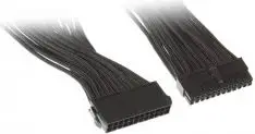Kabllo zgjatues SilverStone ATX24, 24 pin, 30cm, i zi