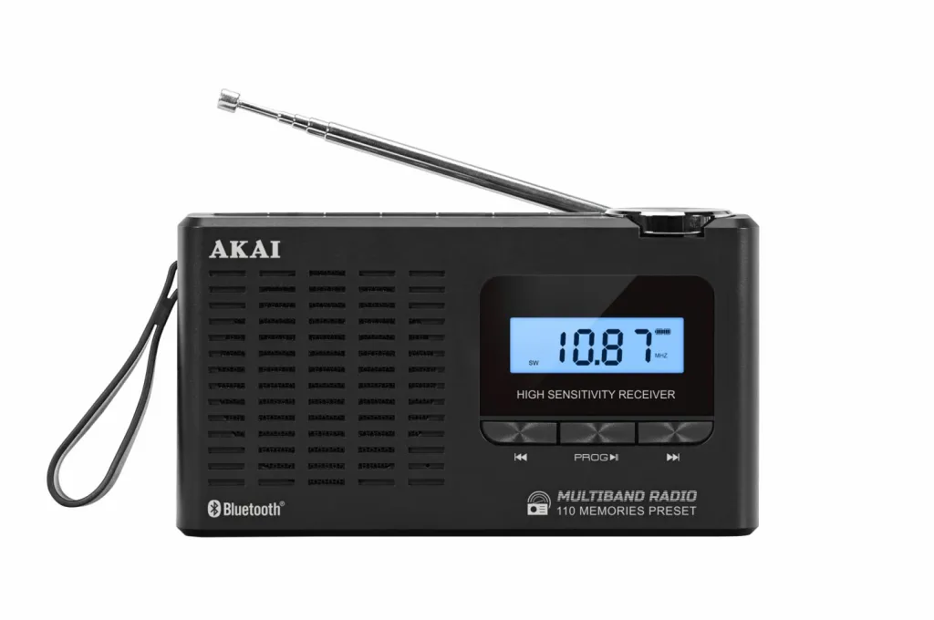 Radio portative Akai APR-600, Bluetooth, AM/FM, e zezë - 2