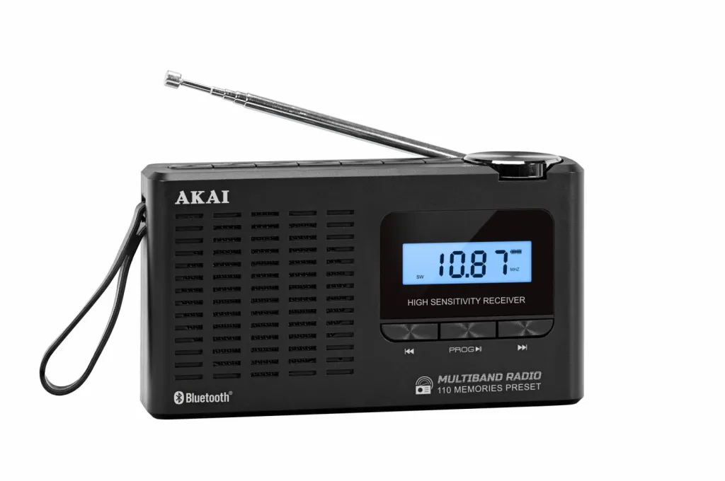 Radio portative Akai APR-600, Bluetooth, AM/FM, e zezë - 3