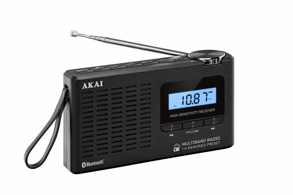 Radio portative Akai APR-600, Bluetooth, AM/FM, e zezë - 4