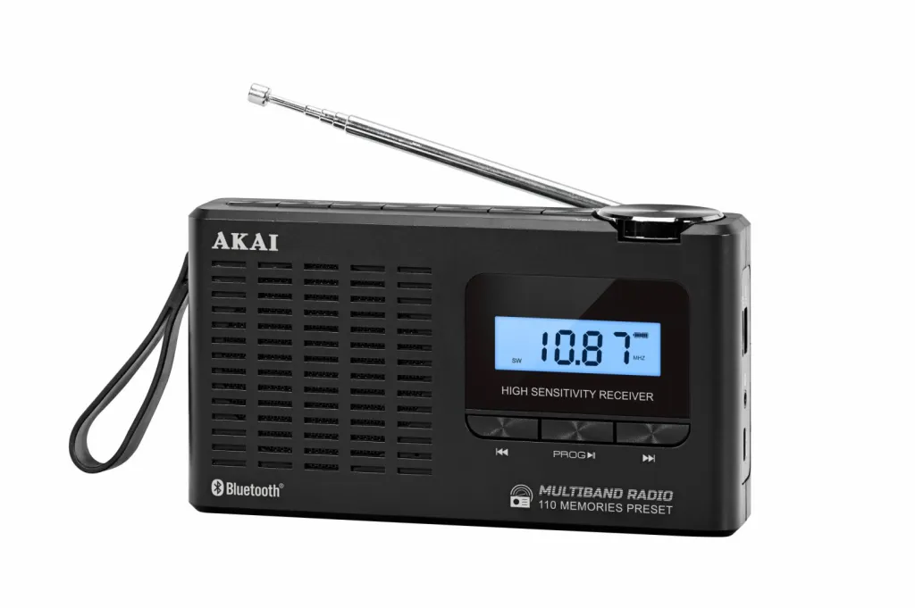 Radio portative Akai APR-600, Bluetooth, AM/FM, e zezë - 5