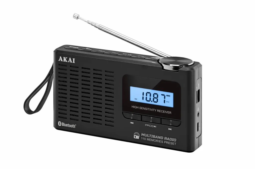 Radio portative Akai APR-600, Bluetooth, AM/FM, e zezë - 6