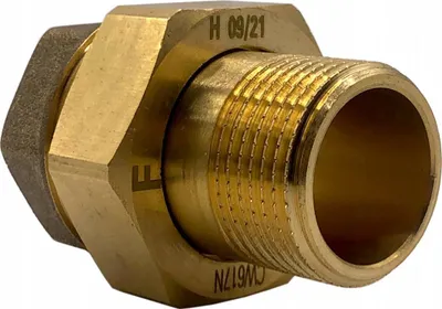 Bashkues i drejtë bronzi me O-ring, 5/4", për ujë - 1