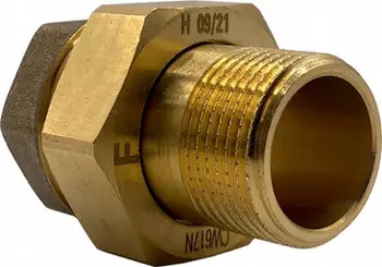 Bashkues i drejtë bronzi me O-ring, 5/4", për ujë