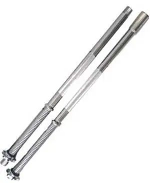 Shufër olimpike Spartan 160 cm, diametër 30 mm, metalike, argjendtë