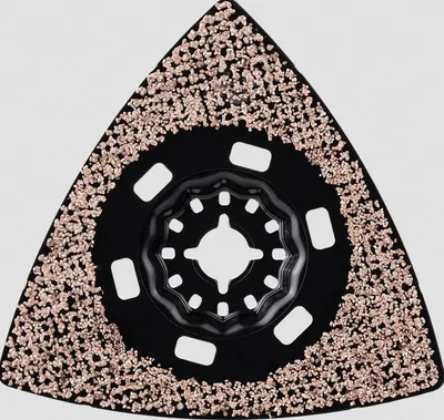 Pllakë lëmimi Bosch MultiMaterial AVZ90RT4, 90mm, Starlock, e zezë - 1