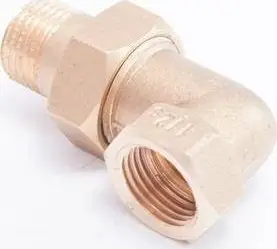 Bashkues këndor Sizer Elbow Union, 1/2", bronz