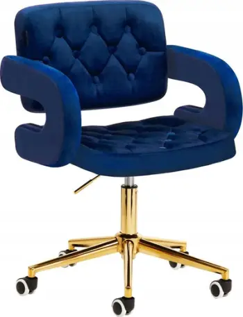 Karrige zyre Chair 4Rico QS OF213G, me rrota, e kaltër navy
