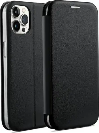 Këllëf telefoni Beline Book Magnetic për iPhone 15 Pro 6.1", me magnet, portofol, i zi