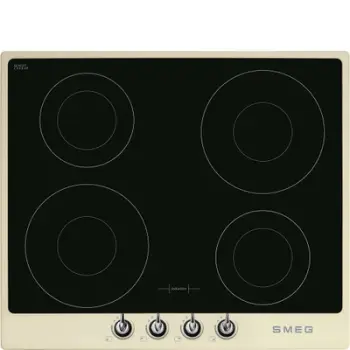 Pllakë gatimi SMEG Victoria SI964PM, 60cm, 7400 W, e kremtë/zezë