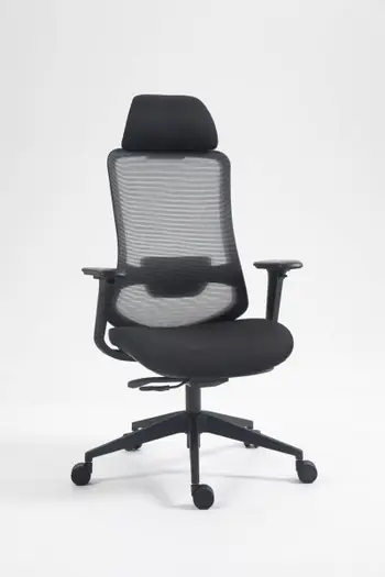 Karrige zyre ergonomike Office Products Siros, mbështetëse rrjete, krahë 4D, e zezë