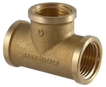 Bashkues T bakri TDM BRASS 14965045, 1" x 3/4", për ujësjellës