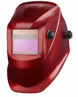 Maskë saldimi Lahti Pro L1540400, auto errësim 9–13 DIN, funksion bluarje, e kuqe