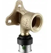 Pllakë muri për gaz Viega Smartpress RG 6725.5, 20 x 1/2", bronz, e këndëzuar