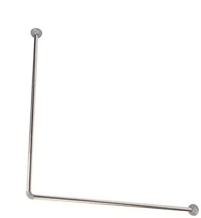 Shufër perde dushi Domoletti BATH FRAME GRO-007, metalike, e bardhë - 1