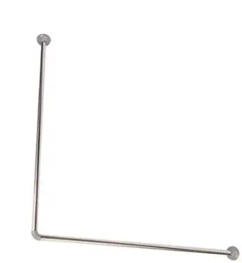 Shufër perde dushi Domoletti Cornice, 80 cm, çelik inoks, argjend