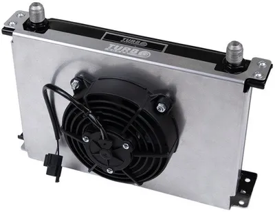 Pllakë ftohëse vaj TurboWorks 25 rreshta, ventilator 5", argjendtë e zezë - 1