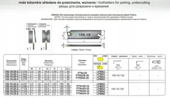 Shufër prerëse PAFANA Bar 150.19-20-3, 26mm, gjatësi 110mm, metalik