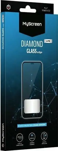 Xham mbrojtës MyScreen MS Diamond Glass Edge Lite, Full Glue, Samsung Galaxy Xcover Pro, i zi