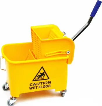 Karrocë pastrimi CleanPRO 352603, 20L, me shtrydhës, e verdhë