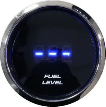 Matës niveli karburanti Auto Gauge STP3 52mm, ekran LED, 240-33 ohm, i argjendtë