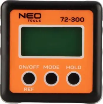 Matës këndi dixhital Neo, ekran LCD, bazë magnetike, i zi
