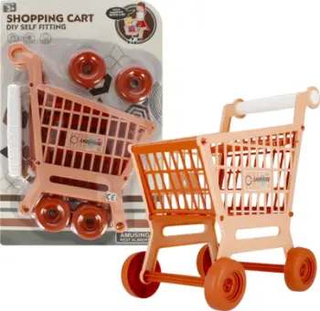 Karrocë supermarket lodër MEGA CREATIVE 501277, e palosshme, plastike, shumengjyrëshe