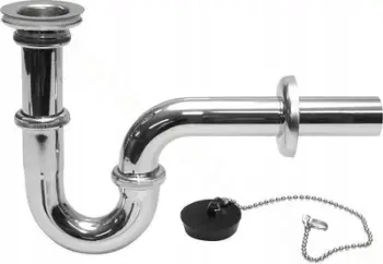 Sifon metalik shishe krom, dalje 32mm, arrë 5/4", i kromuar