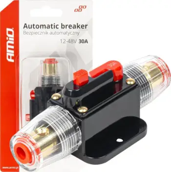 Siguresë automatike makine AMIO 03816, 12 48V, 30A, e zezë
