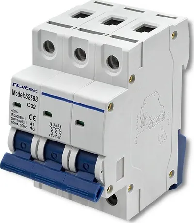 Siguresë automatike Qoltec C32, 32A, 3P, AC - 1