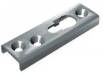 Pllakë montuese dere Rejs WH02.0262.05.038, metal, për dyer rrëshqitëse, argjend