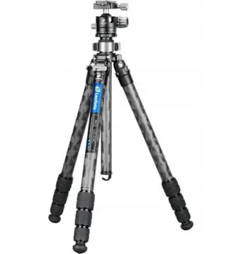 Tripod Leofoto Mr.Q LQ-324C me kokë sferike LH-40, fibra karboni, i zi